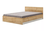 Свен кровать КР-212 900 белый/крафт золотой Деманов