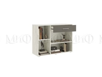 Фиеста NEW комод 1 ящ. 3 двери (1200) графит/дуб крафт белый Миф