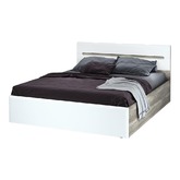 Наоми кровать КР-11 1600 дуб каньон/белый глянец БТС