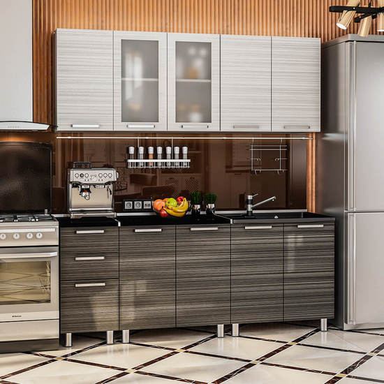 Кухня Титан 2.0 m28/m29/белый БТС